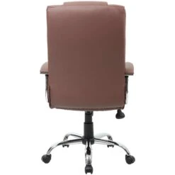 Loughborough Leather Faced Manager Brown -Office Furniture 094834