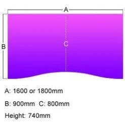 Elite Kassini Double Wave Desks 15 Elite Kassini Double Wave Desks -Office Furniture 096172