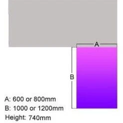 Elite Linnea Executive Secretarial Return Desks 9 Elite Linnea Executive Secretarial Return Desks -Office Furniture 096190