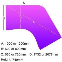Elite Optima Plus 120 Degree Desks -Office Furniture 096195