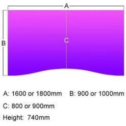 Elite Optima Plus Double Wave Desks -Office Furniture 096200