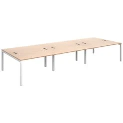 Parallel Triple Back To Back Bench Desk -Office Furniture 100170