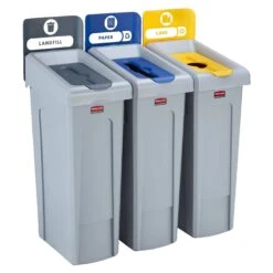 Rubbermaid Slim Jim Make Your Own Recycling Station 23 Rubbermaid Slim Jim Make Your Own Recycling Station -Office Furniture 101189