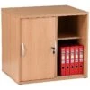 Karbon Desk High Sliding Door Cupboard -Office Furniture 102128