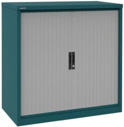 Silverline Two Tone Kontrax Tambour Cupboards -Office Furniture 102169