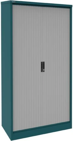 Silverline Two Tone Kontrax Tambour Cupboards -Office Furniture 102171