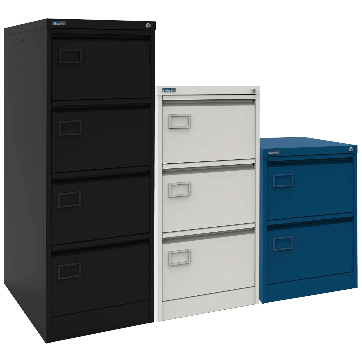 Silverline Executive Filing Cabinets 3 Silverline Executive Filing Cabinets