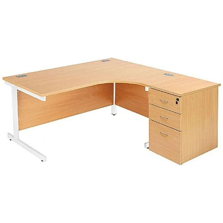 NEXT DAY Commerce II Ergonomic Desks With Desk High Pedestal 3 NEXT DAY Commerce II Ergonomic Desks With Desk High Pedestal