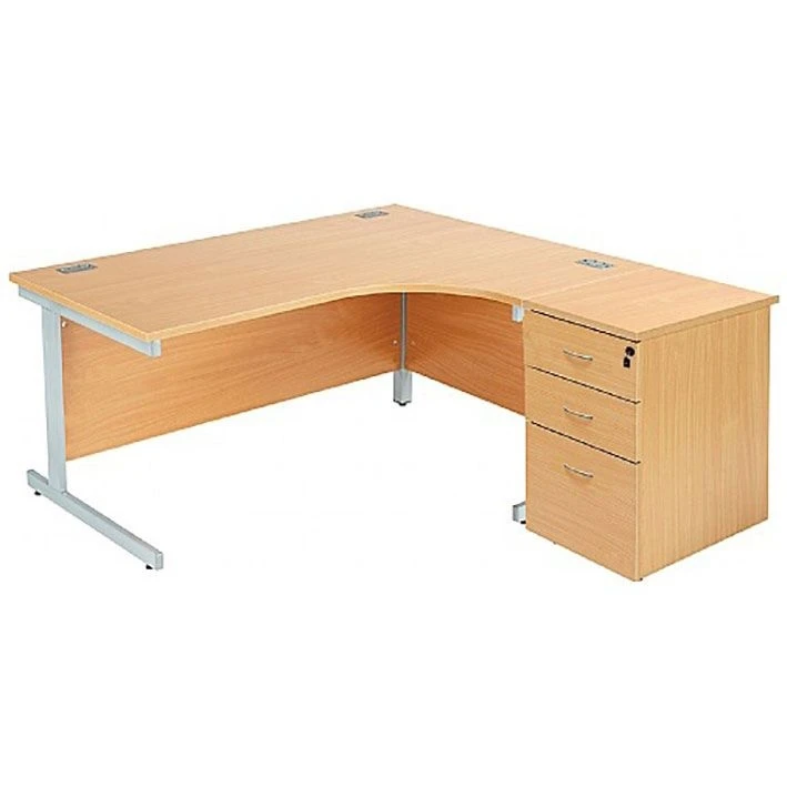 NEXT DAY Commerce II Ergonomic Desks With Desk High Pedestal 4 NEXT DAY Commerce II Ergonomic Desks With Desk High Pedestal - Image 2