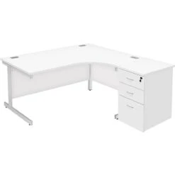 NEXT DAY Commerce II Ergonomic Desks With Desk High Pedestal 25 NEXT DAY Commerce II Ergonomic Desks With Desk High Pedestal -Office Furniture 102531