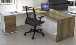 Presence Two Tone Executive Radial Workstation -Office Furniture 102634