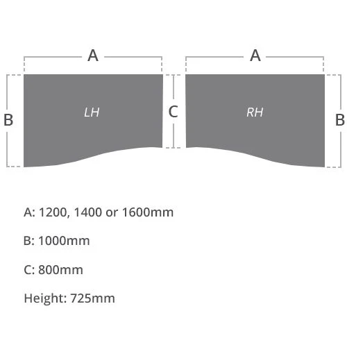 NEXT DAY Eclipse Black Wave Cantilever Desks 4 NEXT DAY Eclipse Black Wave Cantilever Desks - Image 2