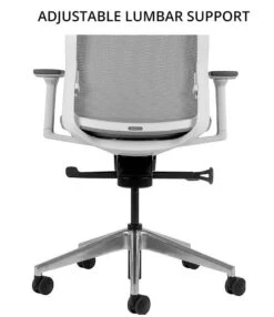 Bestuhl J1 White & Grey Mesh Task Chair -Office Furniture 103016
