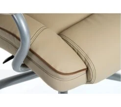 Goliath Duo Bariatric 24 Hour 27 Stone Cream Leather Faced Manager Chair -Office Furniture 103032