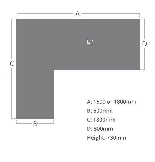 Commerce II Executive White Return Workstations 11 Commerce II Executive White Return Workstations - Image 9