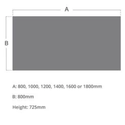 NEXT DAY Pulse Rectangular Cantilever Desk -Office Furniture 103174