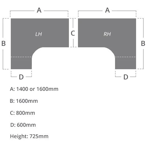 Presence Ergonomic Combination Desks 5 Presence Ergonomic Combination Desks - Image 3