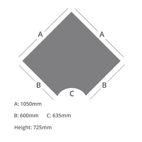 Alpha Plus 90 Degree Corner Desk 4 Alpha Plus 90 Degree Corner Desk - Image 2