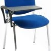 Swift Chrome Frame Conference Chairs With Plastic Writing Tablet (4 Pack) 1 Swift Chrome Frame Conference Chairs With Plastic Writing Tablet (4 Pack) -Office Furniture 104136