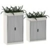 Silverline Kontrax Tambour Planters -Office Furniture 104236