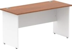 NEXT DAY InterAct Two Tone Rectangular Panel End Compact Desks -Office Furniture 104371