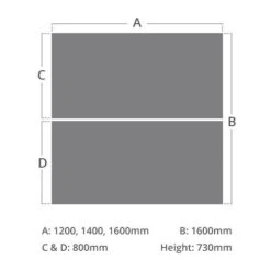 NEXT DAY InterAct Sliding Top Back To Back 2 Person Bench Desk 19 NEXT DAY InterAct Sliding Top Back To Back 2 Person Bench Desk -Office Furniture 104381