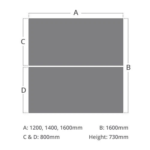 NEXT DAY InterAct Sliding Top Back To Back 2 Person Bench Desk 11 NEXT DAY InterAct Sliding Top Back To Back 2 Person Bench Desk - Image 9
