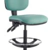Kirby Medium Back Draughtsman Chair Lexaire Vinyl -Office Furniture 104752