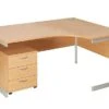 NEXT DAY Commerce II Ergonomic Desks With Mobile Pedestal -Office Furniture 104847