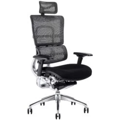 I29 24 Hour Mesh And Fabric Office Chair With Headrest