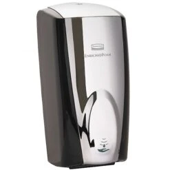 Rubbermaid Wall Mounted Chrome/Black Soap Dispenser