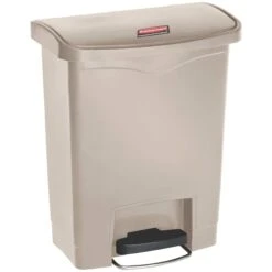 Rubbermaid Slim Jim Front Step-On Resin Waste Containers -Office Furniture 105945