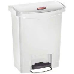 Rubbermaid Slim Jim Front Step-On Resin Waste Containers -Office Furniture 105946