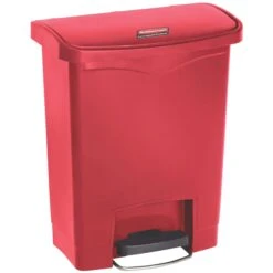 Rubbermaid Slim Jim Front Step-On Resin Waste Containers -Office Furniture 105947
