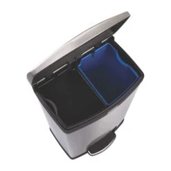 Rubbermaid Slim Jim Front Step-On Metal Waste Containers 10 Rubbermaid Slim Jim Front Step-On Metal Waste Containers -Office Furniture 105969