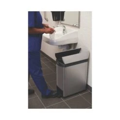 Rubbermaid Slim Jim End Step-On Metal Waste Containers 9 Rubbermaid Slim Jim End Step-On Metal Waste Containers -Office Furniture 106058