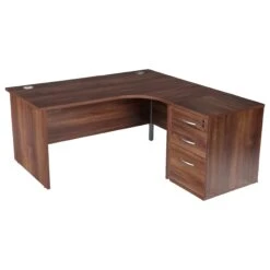 Karbon K2 Ergonomic Panel End Office Desks With 600D Desk End Pedestal -Office Furniture 106984