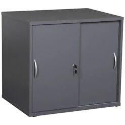 Karbon Desk High Sliding Door Cupboard -Office Furniture 107117