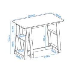 Southern Home Office Compact Desk -Office Furniture 107148