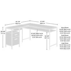 Aztek L-Shaped Home Office Workstation 17 Aztek L-Shaped Home Office Workstation -Office Furniture 107202