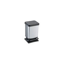 Soft Closing Metal Effect Pedal Bins -Office Furniture 107456