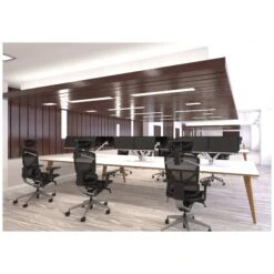 Bianco 2 Person Back To Back Rectangular Bench Desk -Office Furniture 107509