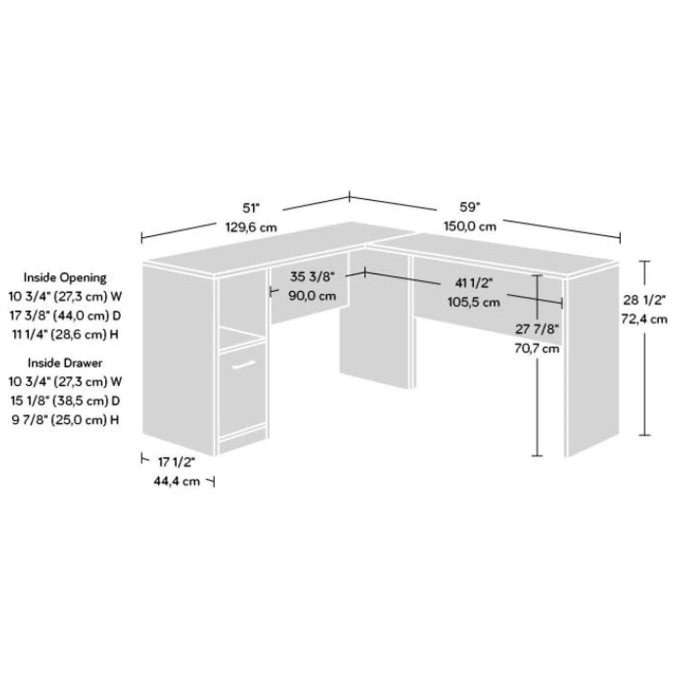Helios L Shaped Home Office Desk 4 Helios L Shaped Home Office Desk - Image 2
