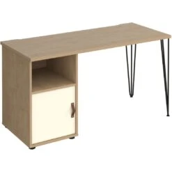 Flores Home Office Desk With Fixed Cupboard Pedestal 15 Flores Home Office Desk With Fixed Cupboard Pedestal -Office Furniture 108860