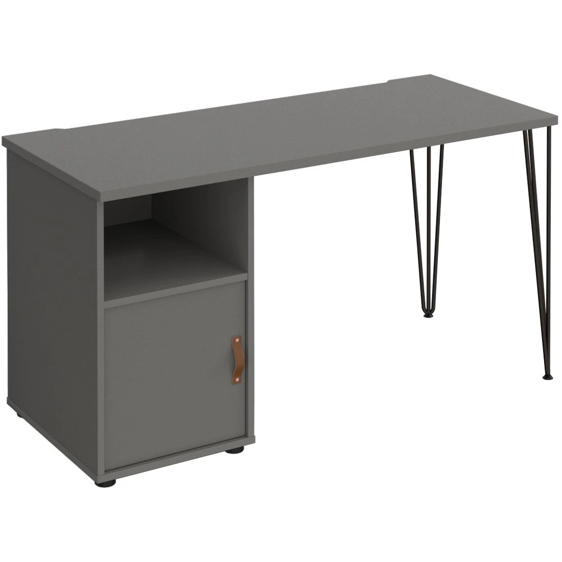 Flores Home Office Desk With Fixed Cupboard Pedestal 8 Flores Home Office Desk With Fixed Cupboard Pedestal - Image 6