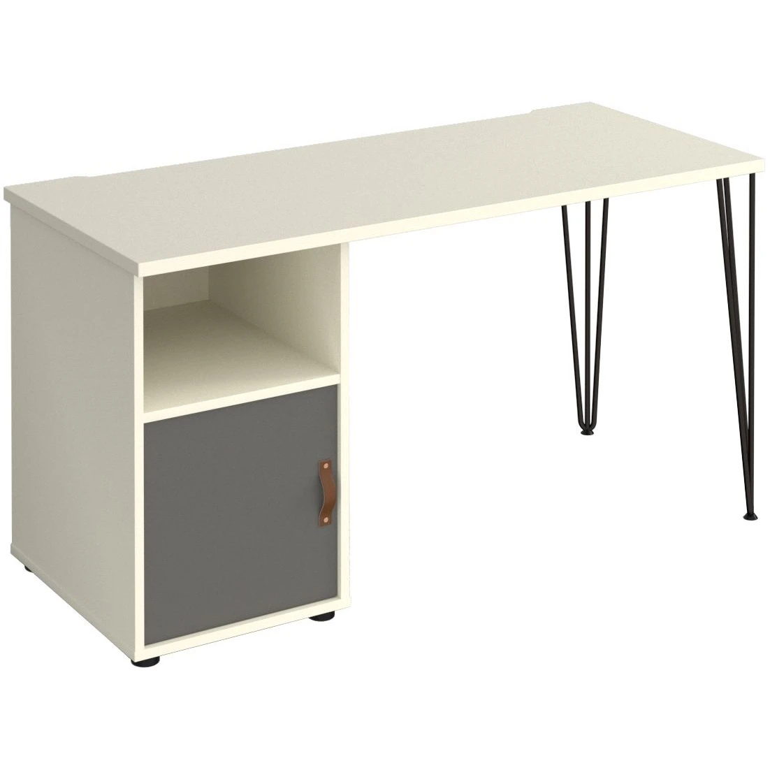Flores Home Office Desk With Fixed Cupboard Pedestal 11 Flores Home Office Desk With Fixed Cupboard Pedestal - Image 9