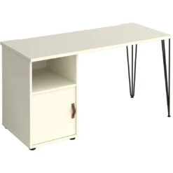 Flores Home Office Desk With Fixed Cupboard Pedestal 21 Flores Home Office Desk With Fixed Cupboard Pedestal -Office Furniture 108865