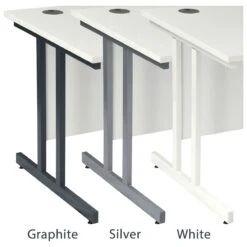 Karbon K3 Ergonomic Deluxe Cantilever Desk With Low Mobile Pedestal -Office Furniture 108987