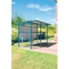 Classic Smoking Shelters - Perforated Back -Office Furniture 108996