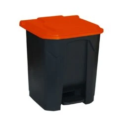 Hands Free Pedal Bins With Coloured Lids -Office Furniture 109421